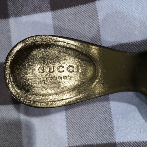 Gucci Black Monogram Heels - Picture 3 of 7